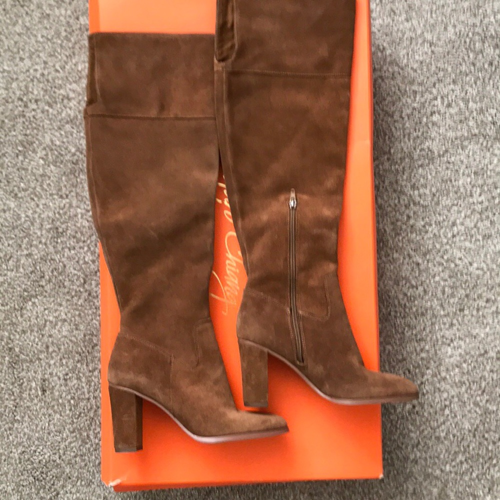 Brown Suede Over the Knee Boots